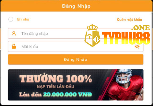 Đăng nhập trên App Typhu88