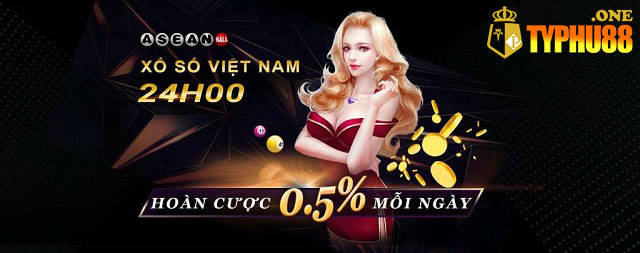 Khuyến mãi hoàn cược 0.5% mỗi ngày tại xổ số Việt Nam 24h