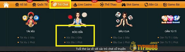 Vì sao nên chơi xóc đĩa tại Typhu88?