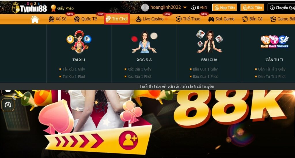 Hướng dẫn chơi game tài xỉu Typhu88 cho người mới bắt đầu