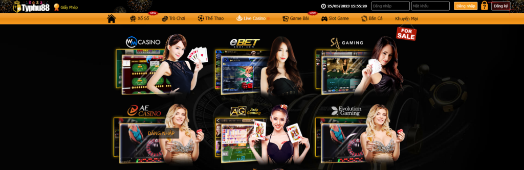 Casino trực tuyến Typhu88: Trải nghiệm sòng bài chân thực ngay tại nhà